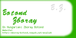 botond zboray business card